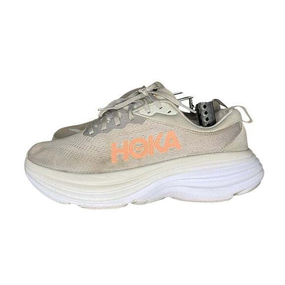 ***SOLD*** Hoka Bondi 8 Running Walk Shoes Size 8.5 Hoka One One Gray - Picture 1 of 6